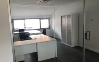 Fotografía del acondicionamiento de las oficinas en la Sede Comarcal.