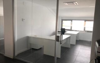 Fotografía del acondicionamiento de las oficinas en la Sede Comarcal.