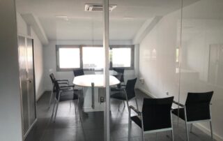 Fotografía del acondicionamiento de las oficinas en la Sede Comarcal.