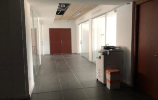Fotografía del acondicionamiento de las oficinas en la Sede Comarcal.